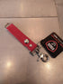 Leather Keychain - Red